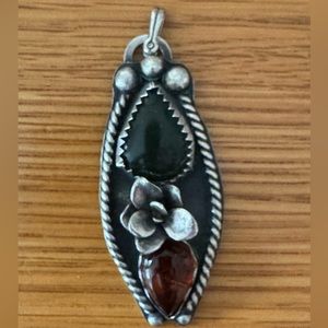 Sterling silver hand made pendant